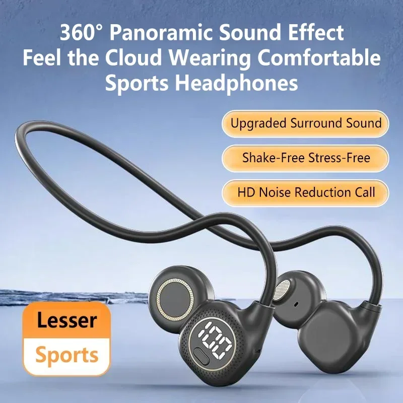 Bone Conduction Running Headphones - سماعات أذن بلوتوث بتقنية التوصيل العظمي،