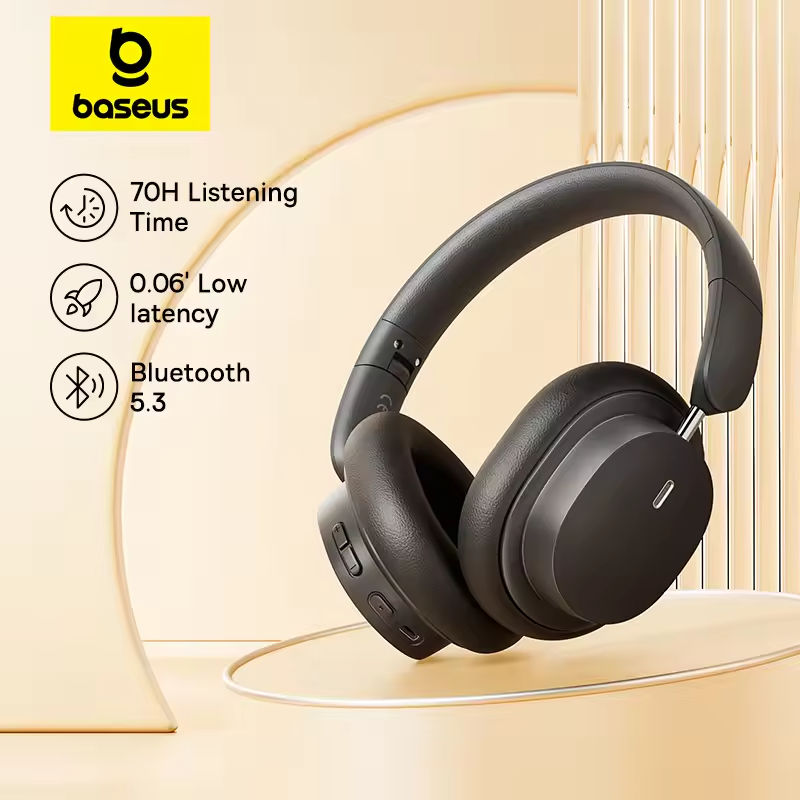 Anc Wireless Over Ear Headphones - Baseus Bowie D05 سماعة رأس لاسلكية