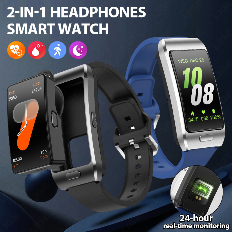 Tws Earbuds Bluetooth 5.3 - ساعة ذكية جديدة من LIGE مع