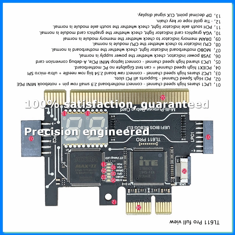 Laptops - بطاقة تشخيص TL611 PRO PCIe لأجهزة