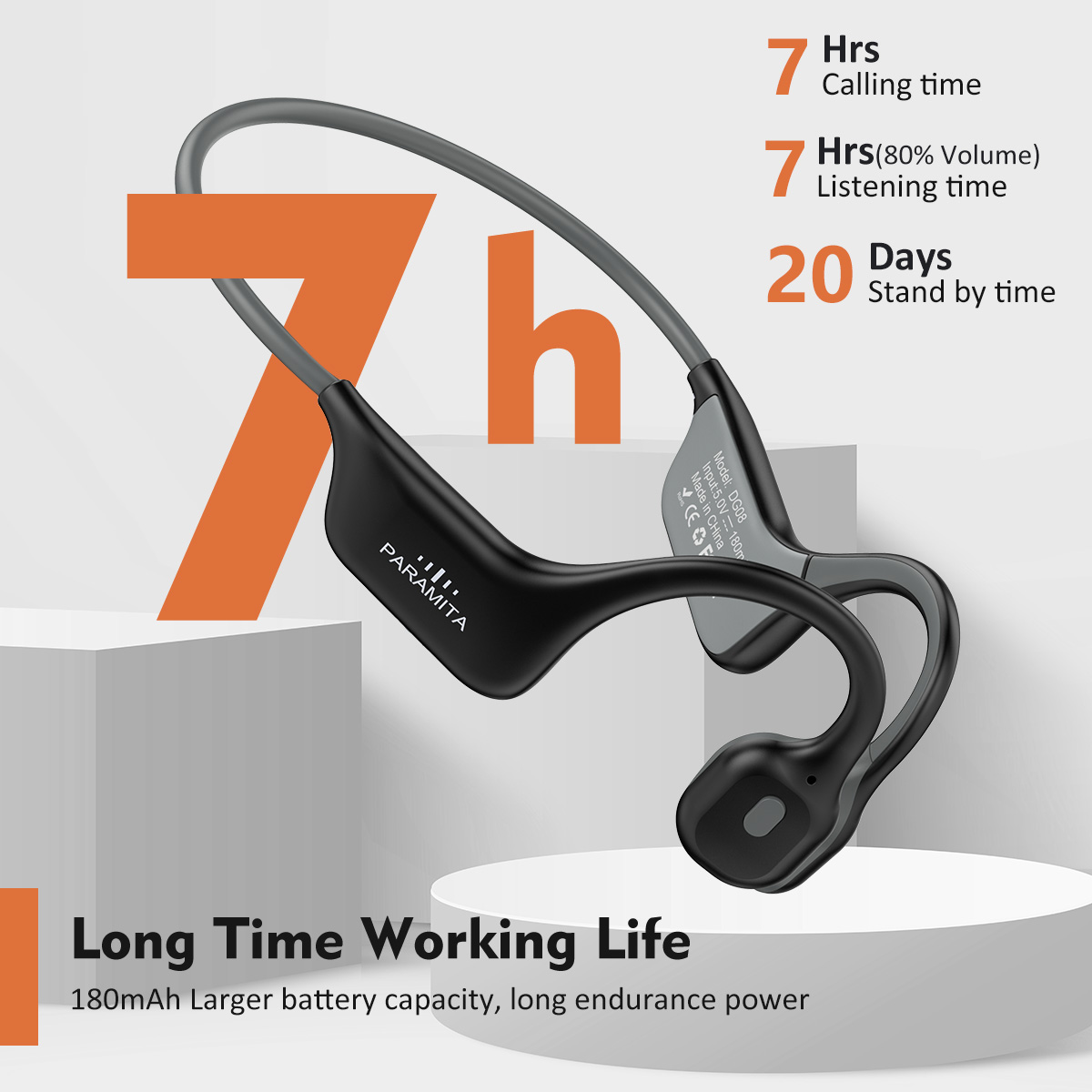 Bone Conduction Running Headphones - 2024 كلاسيكي DG08 سماعة أذن تلتف
