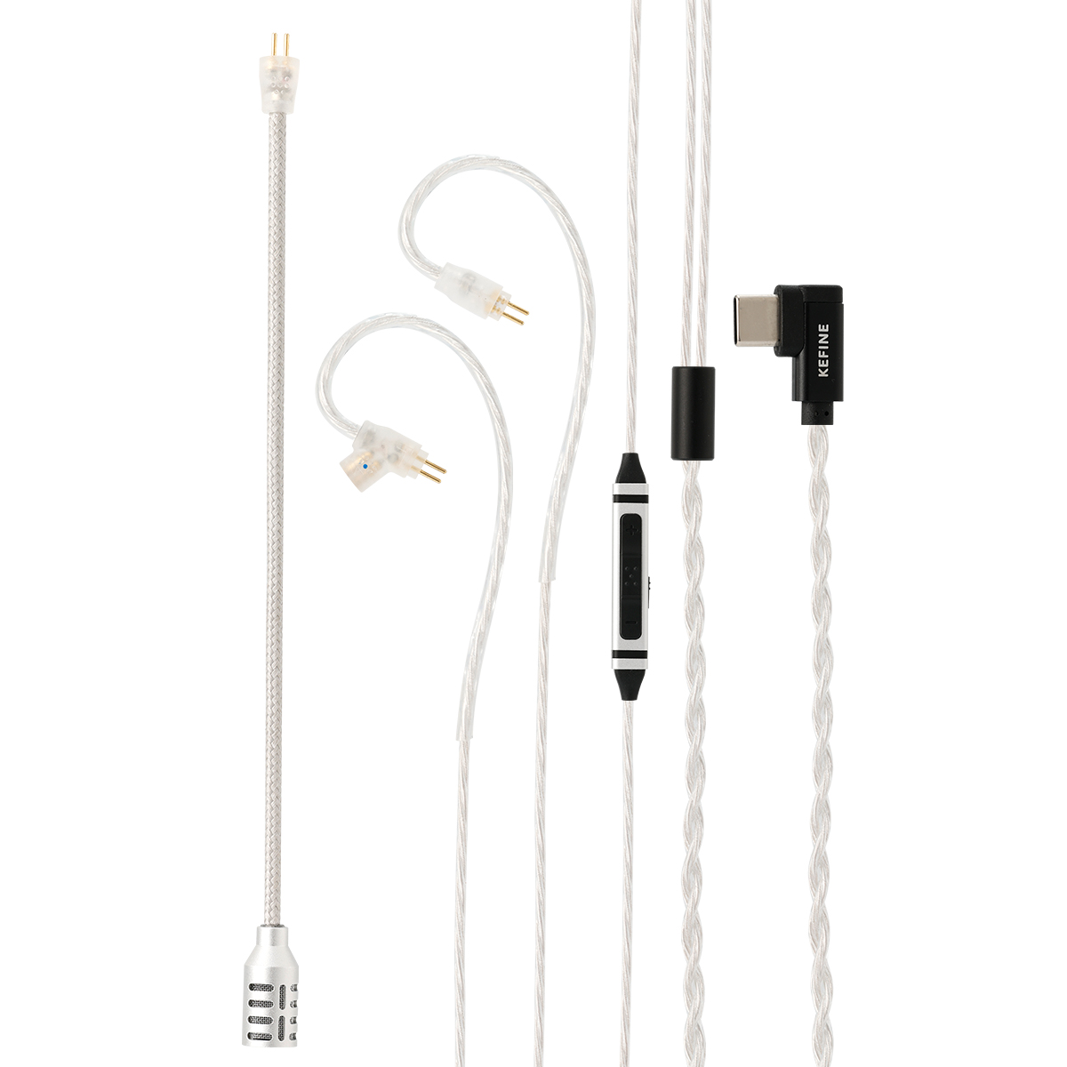 Type C Wired Earphones With Mic - كابل ألعاب كيفين لسماعات الأذن السلكية