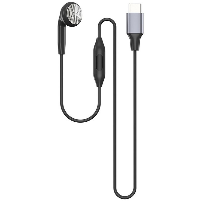 Type C Wired Earphones With Mic - سماعة أذن واحدة من نوع DT75BG