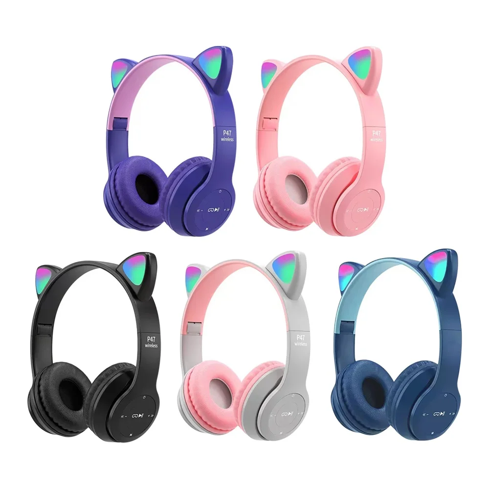 سماعة رأس لطيفة على شكل أذن قط - مراجعة Cat Ear Bluetooth Headset Led وسعره