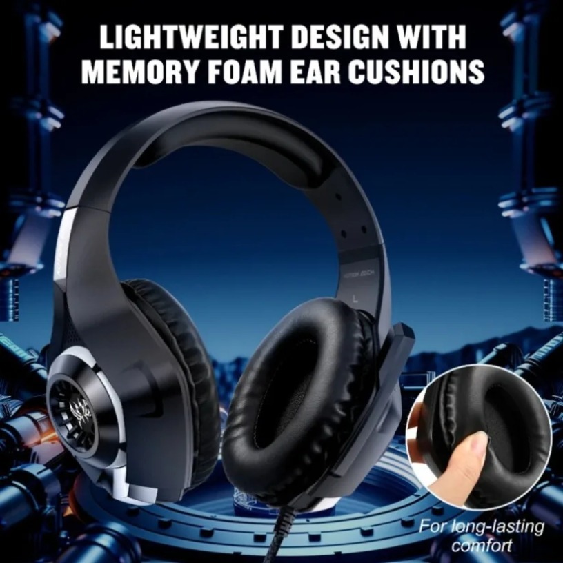 سماعات رأس سلكية للألعاب مع مي - مراجعة Gaming Headset With Mic Rgb وسعره