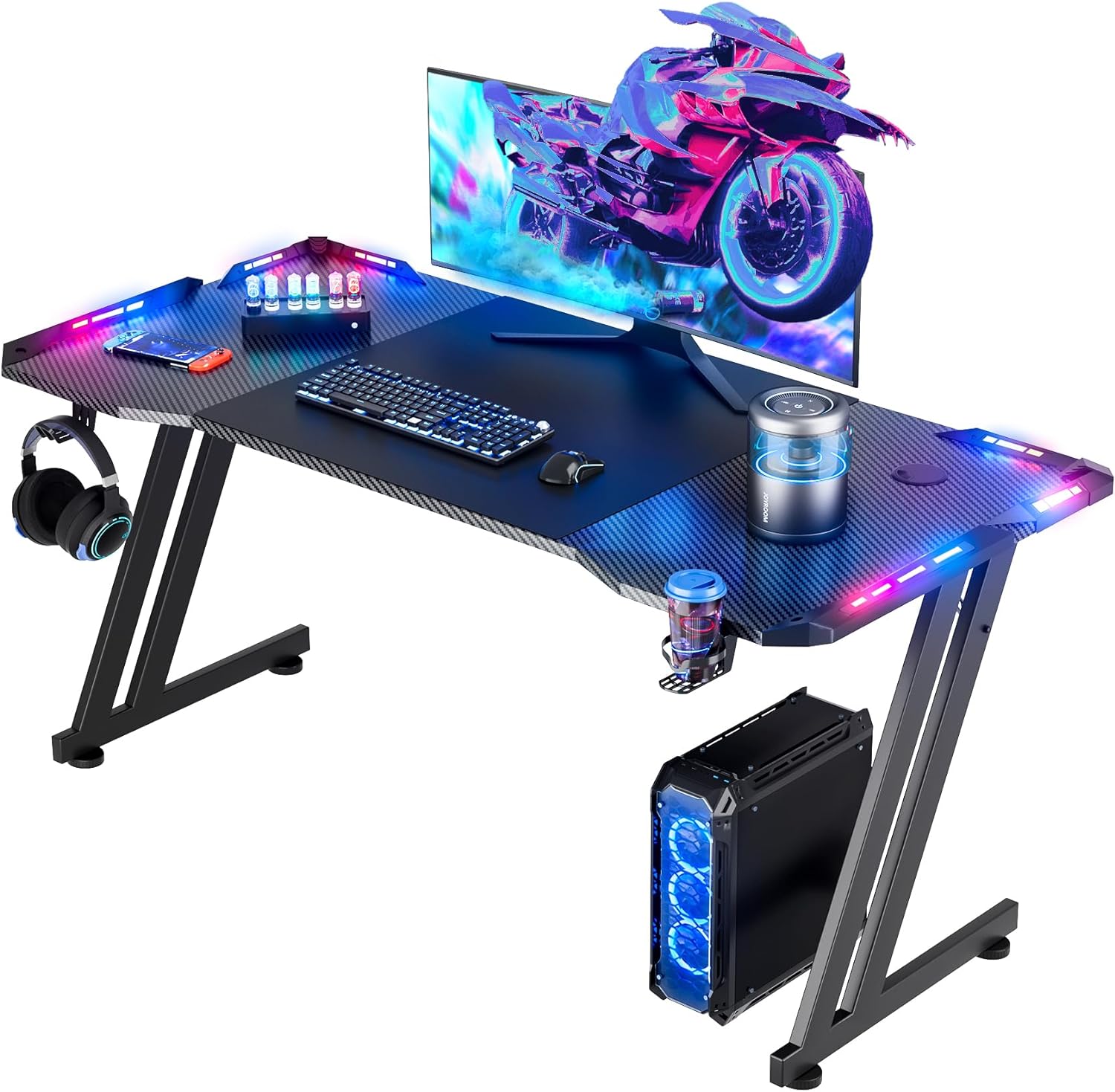 طاولة ألعاب مقاس 47/55/63 بوصة - مراجعة Gaming Headset With Mic Rgb وسعره