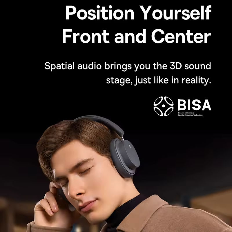 Baseus Bowie D05 سماعة رأس لاس - مراجعة Anc Wireless Over Ear Headphones وسعره