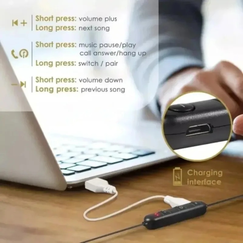 1/2/3/4 قطع، سماعات أذن بلوتوث - مراجعة Magnetic Neckband Sports Earphones وسعره