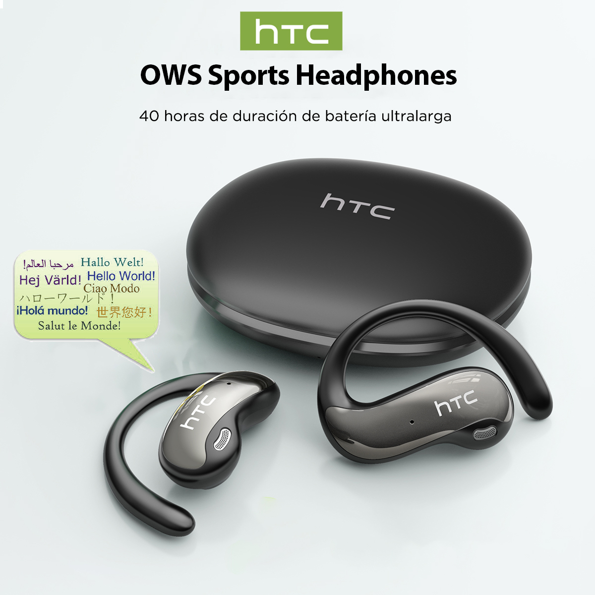 HTC NE19 سماعات بلوتوث AI OWS  - مراجعة Type C Wired Earphones With Mic وسعره