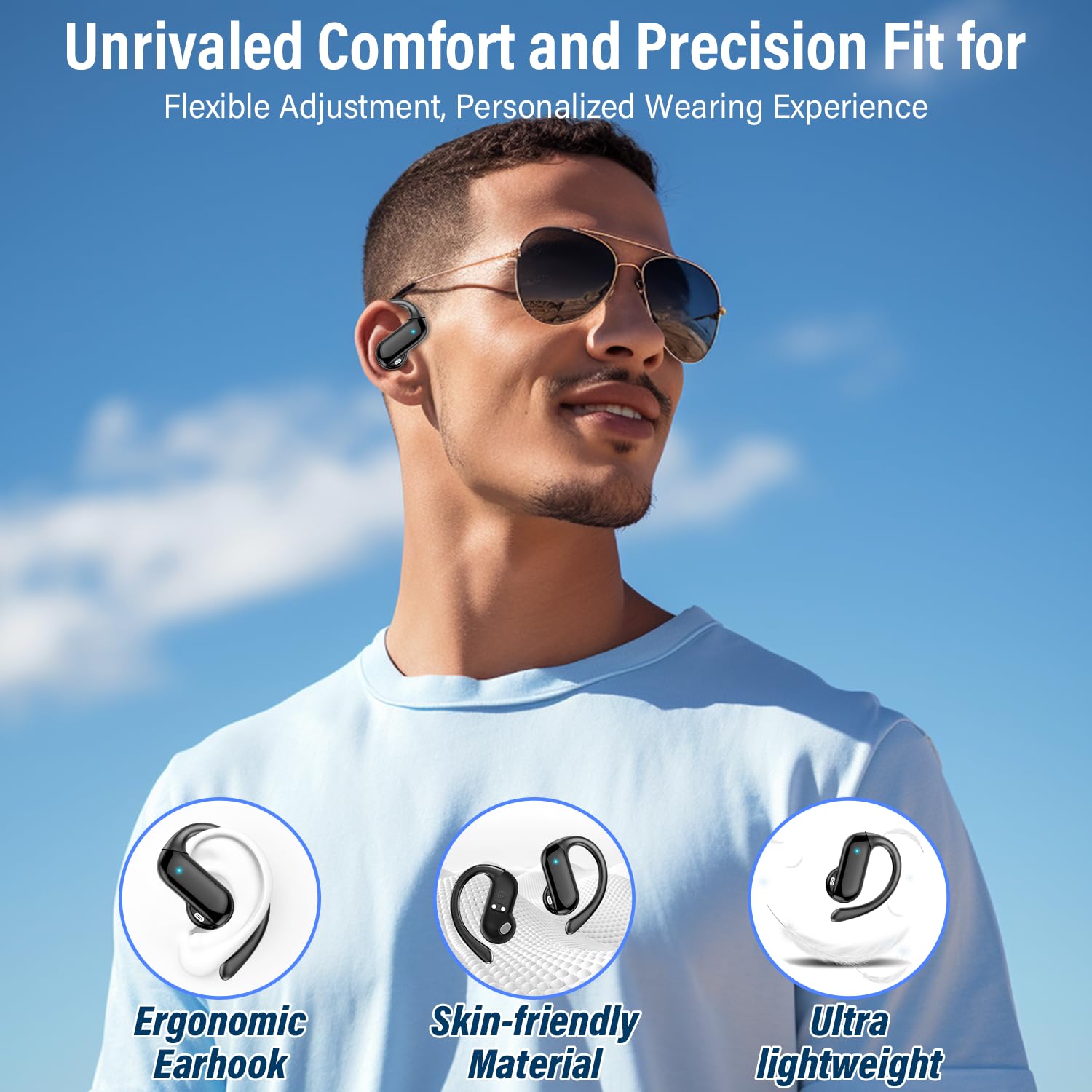 سماعات أذن مفتوحة 2026 بتقنية  - مراجعة Open Ear Air Conduction Headphones وسعره