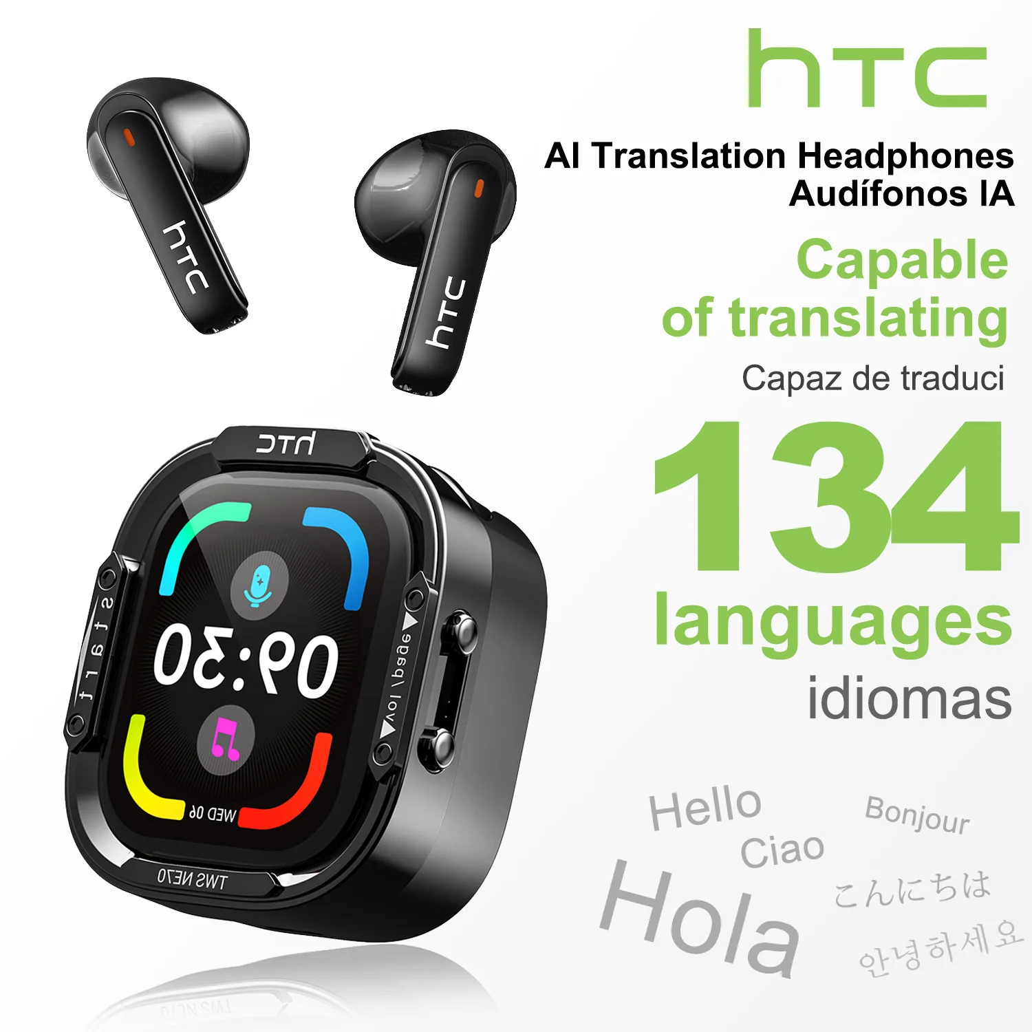 سماعات أذن لاسلكية HTC NE70 بت - مراجعة Type C Wired Earphones With Mic وسعره