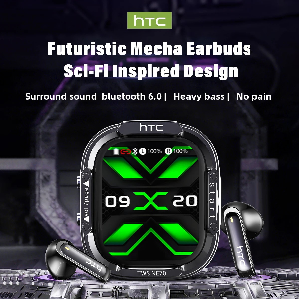 سماعات أذن لاسلكية HTC NE70 بت - مراجعة Type C Wired Earphones With Mic وسعره