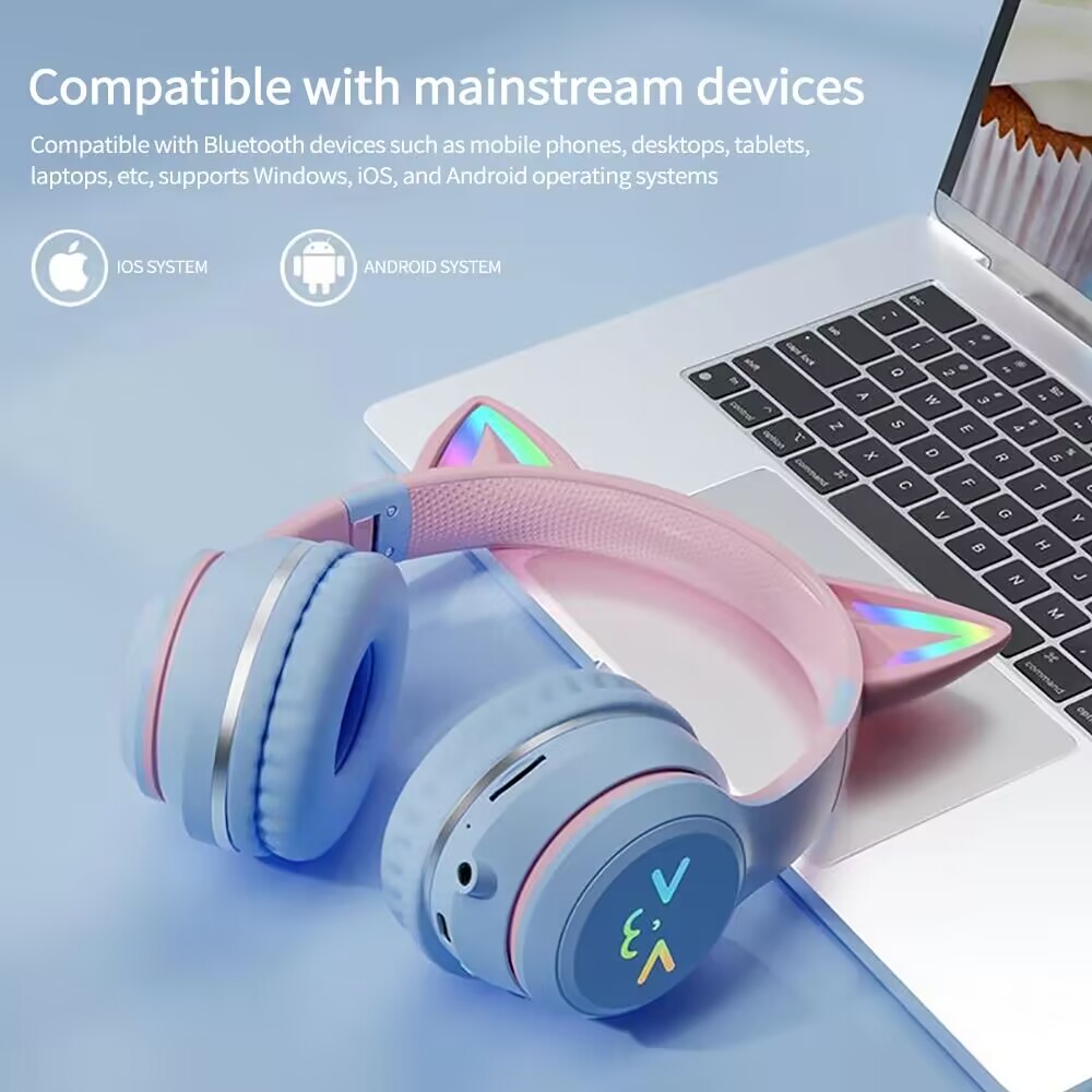 سماعات أذن لاسلكية RGB متوهجة  - مراجعة Gaming Headset With Mic Rgb وسعره
