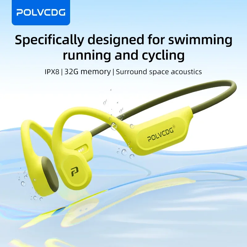 سماعات أذن POLVCDG X9 بتقنية ت - مراجعة Bone Conduction Running Headphones وسعره