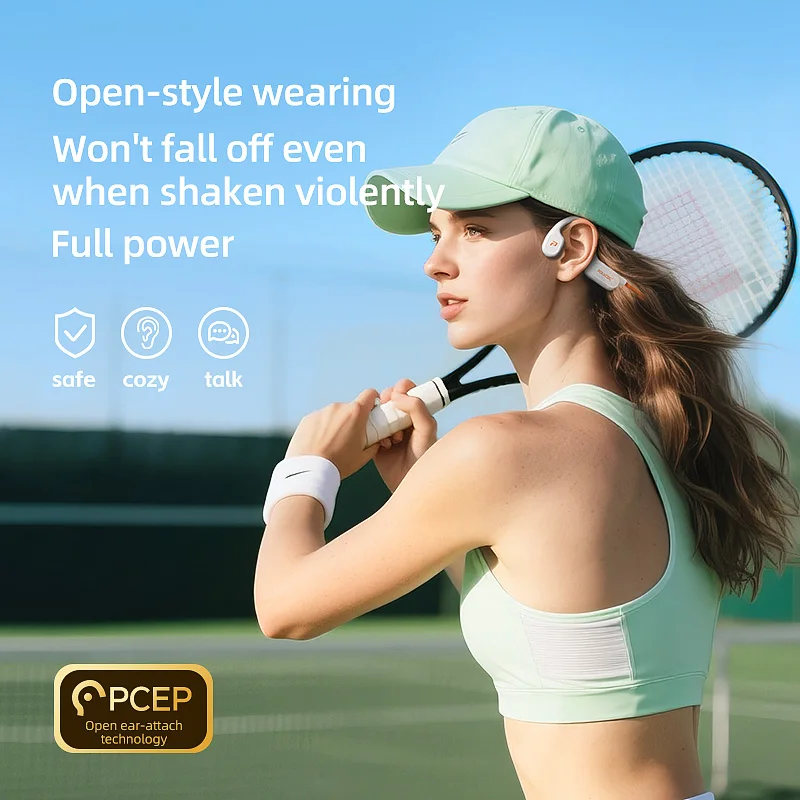سماعات أذن POLVCDG X9 بتقنية ت - مراجعة Bone Conduction Running Headphones وسعره