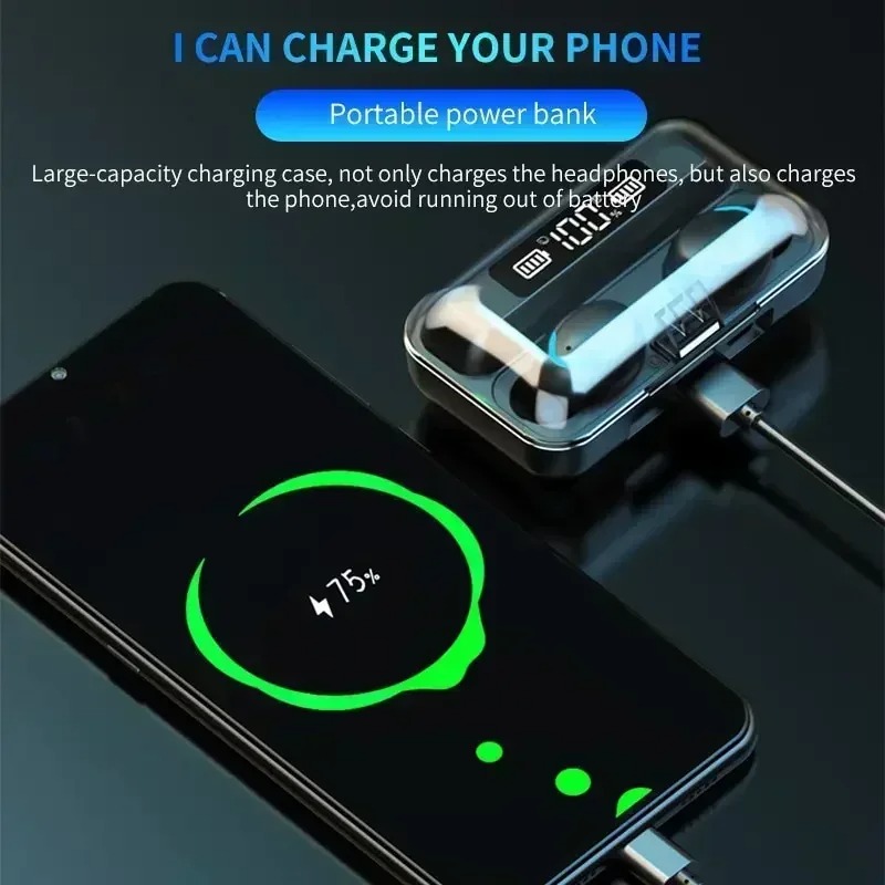 سماعات أذن لاسلكية TWS مع شاشة - مراجعة Tws Earbuds Bluetooth 5.3 وسعره
